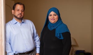 Riffat and her husband Sajjad, at their home in Slough