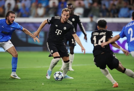 Harry Kane playing against Pafos.