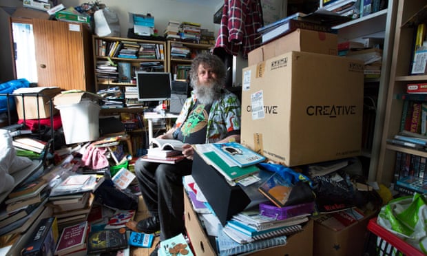 David Woods from Edinburgh, who has had issues with hoarding and clutter.