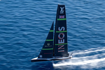 Team Ineos in action in the Louis Vuitton Cup