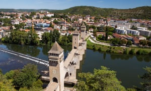 France, Lot, Bas Que rcy, Cahors, XIVth century Valentre bridge