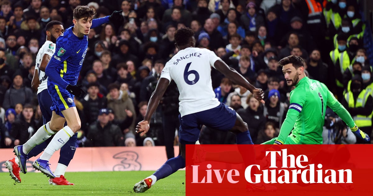 Chelsea v Tottenham: Carabao Cup semi-final, first leg – live!