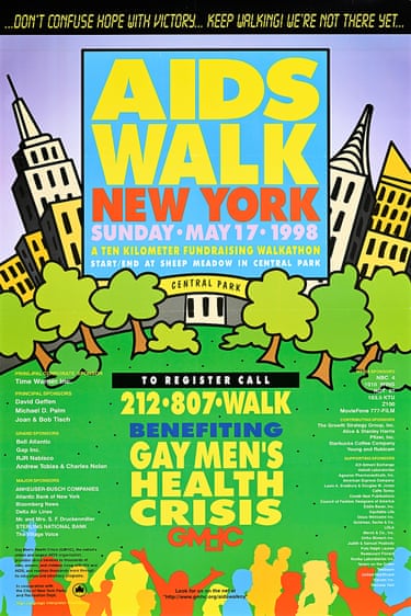 Poster for aids walk