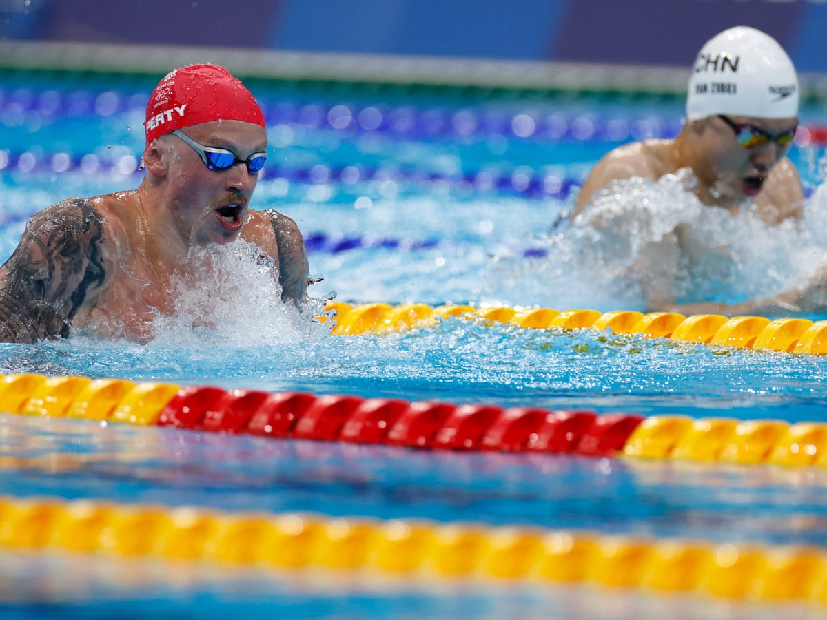 Tokyo Olympics Feel Weird Says Adam Peaty After Eighth Fastest Time In History Tokyo Olympic Games 2020 The Guardian