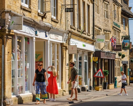 Shoppers in Stow-in-the-Wold.