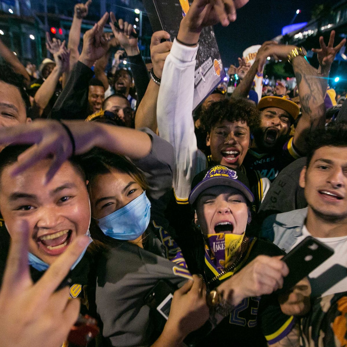 Lakers Title Celebrations Likely Added To California S Covid 19 Spike Agency Says Sport The Guardian