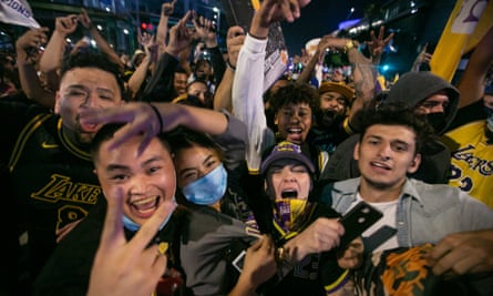 Lakers Title Celebrations Likely Added To California S Covid 19 Spike Agency Says Los Angeles Lakers The Guardian