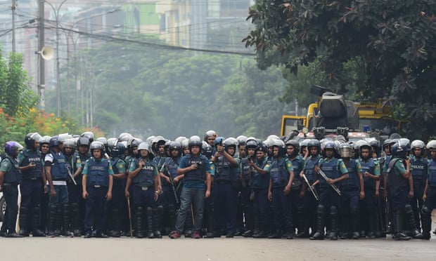 Police in Dhaka.