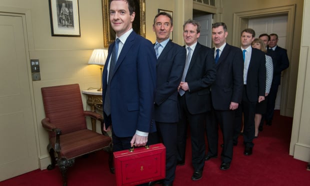 Jim O’Neill (second from left) on the former chancellor George Osborne’s team in March.