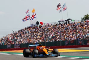 British Grand Prix F1: Verstappen crashes out after Hamilton shunt – live! | Sport 3 Lando Norris in the McLaren.