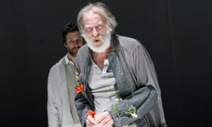 Jo Stone-Fewings as Edgar and David Warner as Lear in King Lear at the Minerva theatre in Chichester in 2005