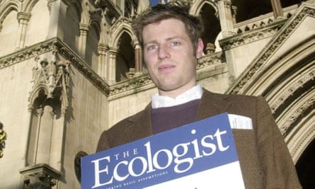 As editor of the Ecologist in 2002.