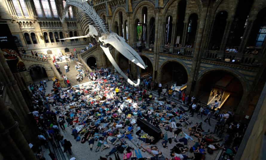 The Natural History Museum ‘die-in’.