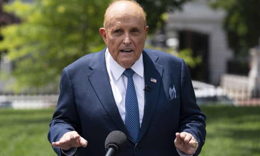 Rudy Giuliani, ex-personal lawyer for former president Donald Trump.
