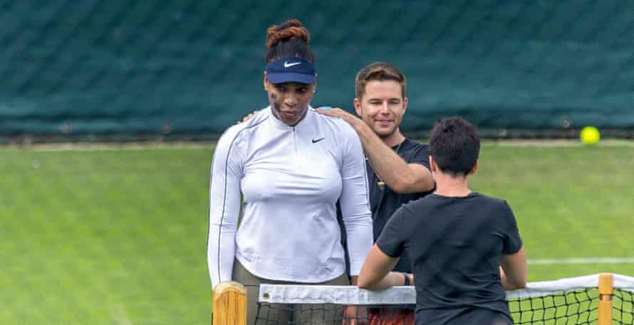Serena Williams at Wimbledon on Thursday