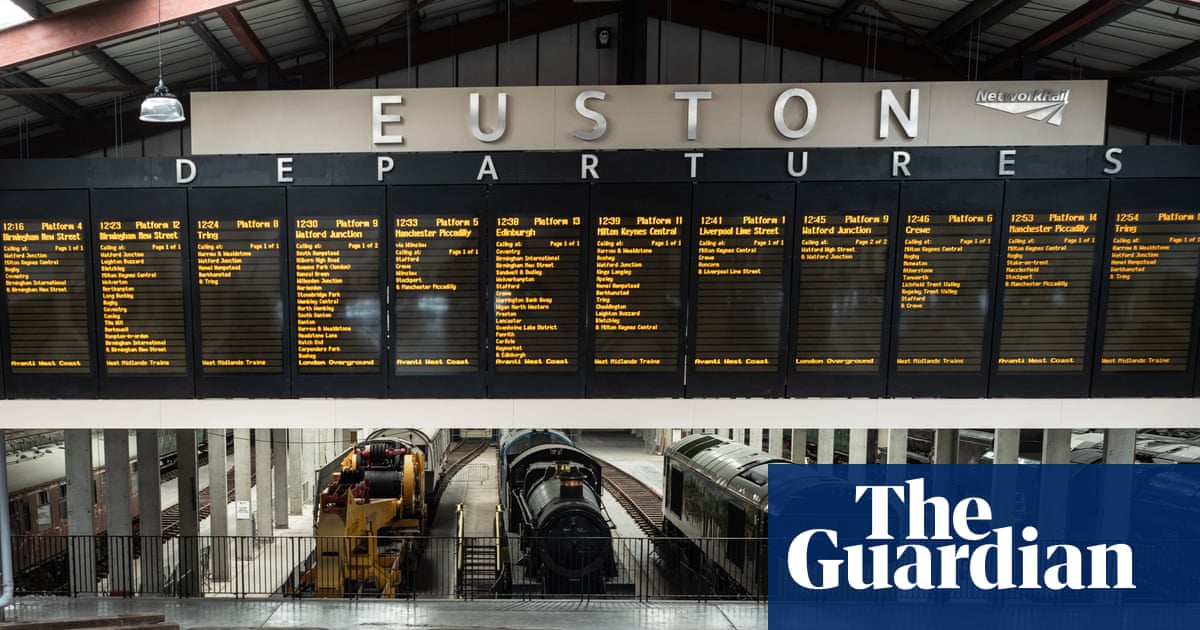 ‘Just ticking away in the background’: old Euston departures board lives on in millionaire’s Margate warehouse