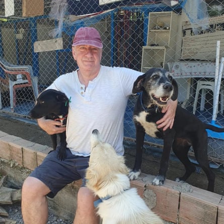 Steve Wallis volunteering at Dalyan dog rescue in south-west Turkey