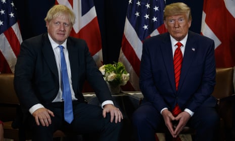 Boris Johnson and Donald Trump in New York