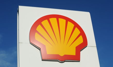 A Royal Dutch Shell logo.