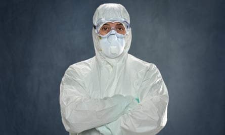 They can cost 63k': how the hazmat suit came to represent disease, danger and hope | Coronavirus | The Guardian They can cost 63k': how the hazmat suit came to represent disease, danger and hope | Coronavirus | The Guardian
