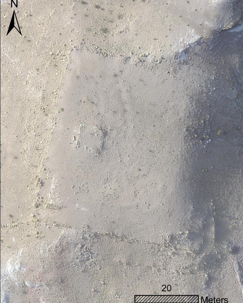 Zoomed-in UAV image of platform.