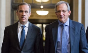 Mark Carney and Sir Jon Cunliffe, right