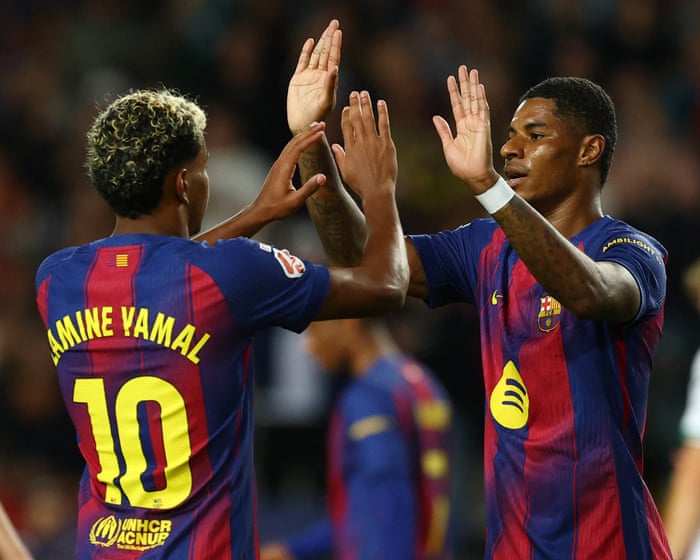 European football: Lamine Yamal and Rashford help Barcelona bounce back