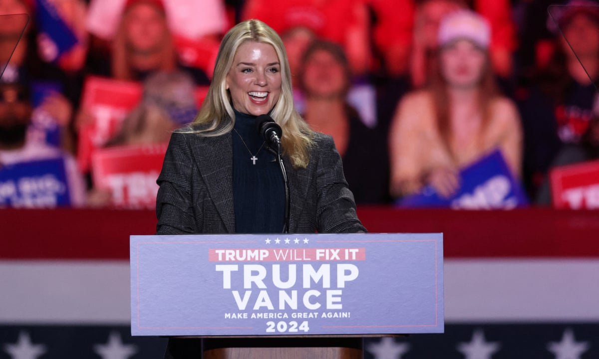Trump names Pam Bondi as attorney general pick after Gaetz steps aside | Trump administration | The Guardian