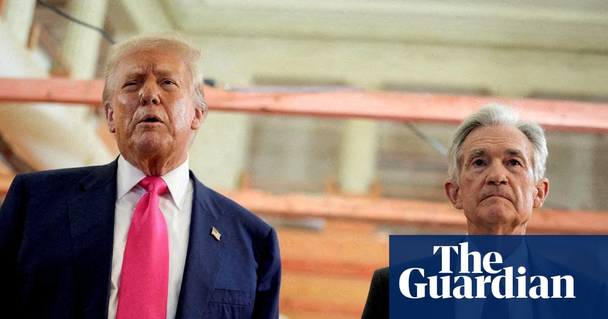 Trump glares at the Federal Reserve building, wondering why the money printer won’t just go brrr on his command.