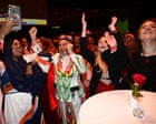 Sweden election: exit polls project centre-left government and bad night for the far-right – live