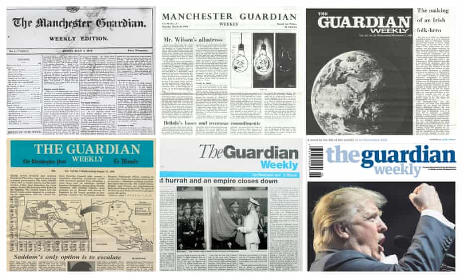 Guardian Weekly covers through the ages.