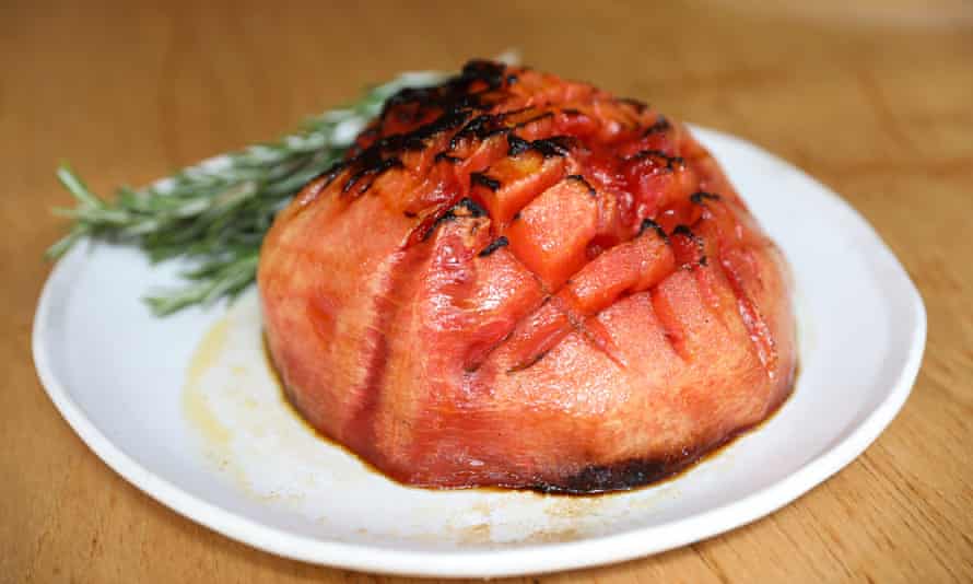 Smoked watermelon ham