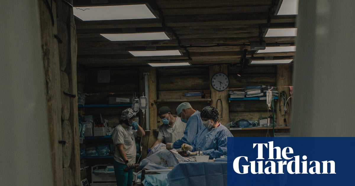 Six metres below ground, a hospital treats Ukrainian soldiers injured by Russian drones