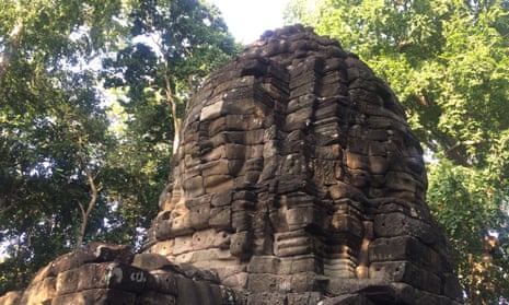 A face in the ruins at Banteay Chhmar, Cambodia.
