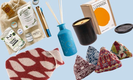 Comp of candles, hot water bottle and other travel essentials