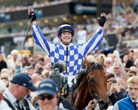 Saffie Osborne delights in her St Leger triumph