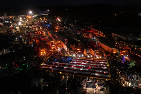 A protest against Covid-19 mandates, Hagerstown, Maryland, US