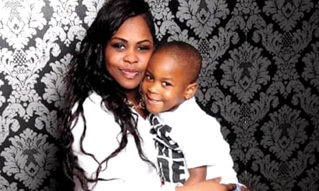 Simonne Kerr with her son Kavele, who died of sickle cell disease at the age of six.