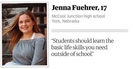 Jenna Fuehrer, 17, McCool Junction High School, York, Nebraska.