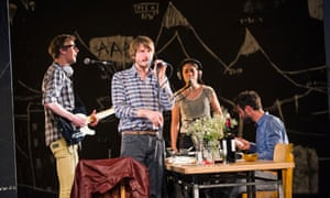Unleashing a torrent of anger … Moritz Gottwald, Christoph Gawenda, Eva Meckbach and Renato Schuch in An Enemy of the People in 2014.