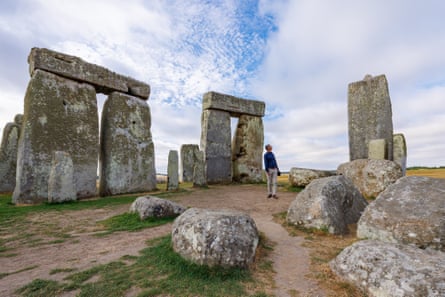 Steven Morris inspects the stones alone
