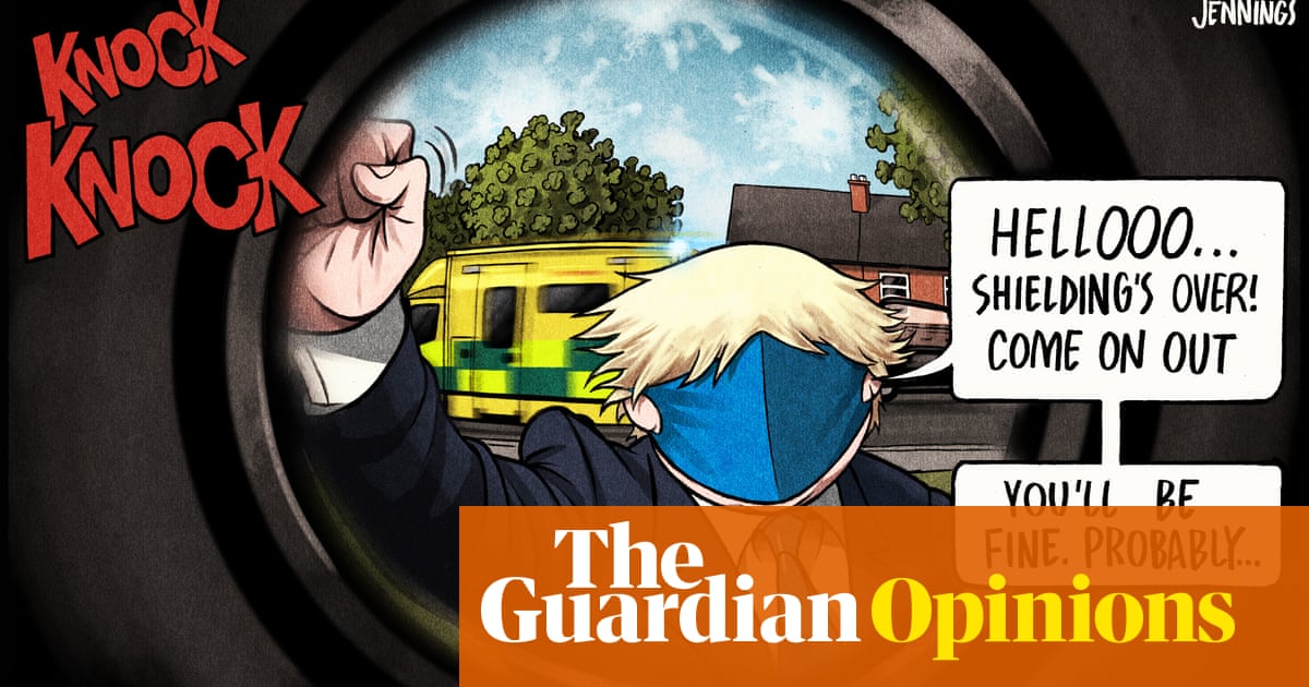 Ben Jennings On Boris Johnson Ending Covid 19 Shielding Cartoon Health Travel Planner