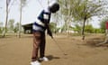 Gilbert Kabore a worker and caddie of the Golf Club Ouagadougou