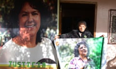 Maria Austra Berta Flores, mother of murdered environmentalist activist Berta Caceres, in La Esperanza on the first anniversary of her demise