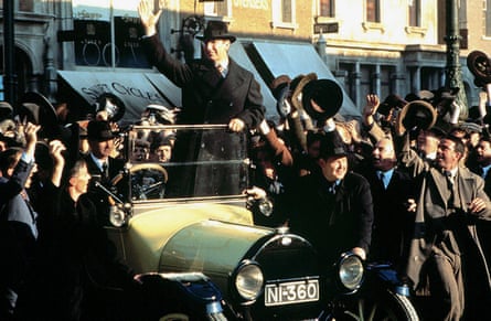 ‘Alan’s nose seemed to have expanded itself in imitation’ … Rickman in Michael Collins.