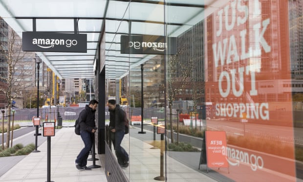 An Amazon Go store in Seattle, which is currently open only to employees. 