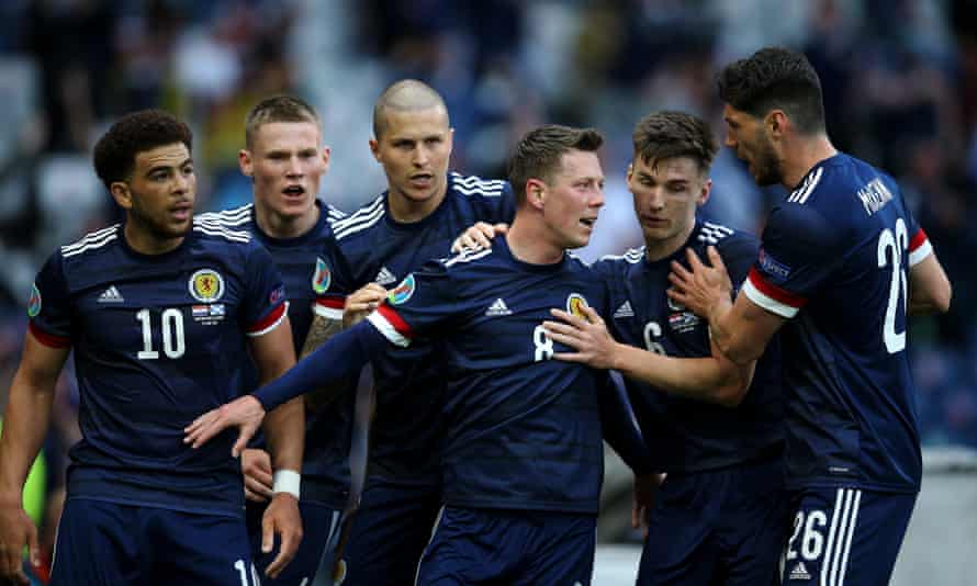 Callum, feeling the noise: The McGregors strike in Hampden Park swung at half-time.