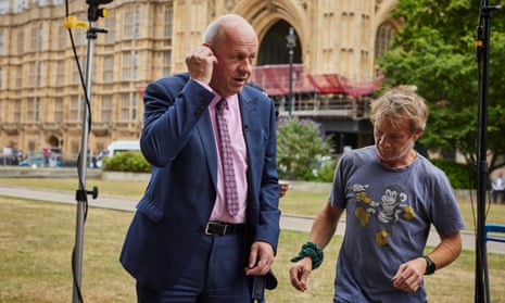 Damian Green being interviewed in Westminster last year.