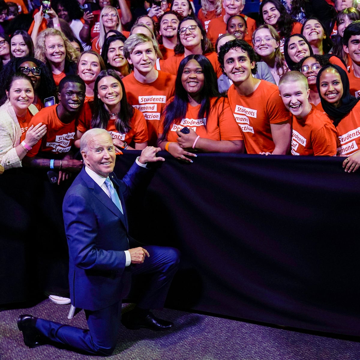 Biden gets campaign boost from coalition of youth voters | Joe Biden | The  Guardian