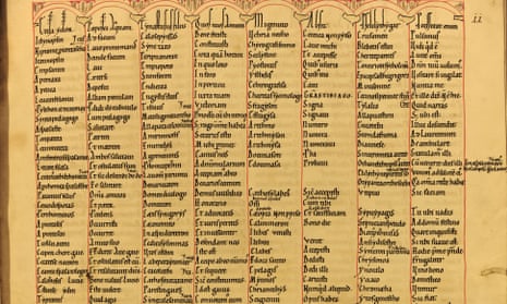 The twelfth-century manuscript Zwettl 1, folio 11r.